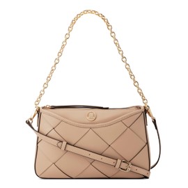 Nine West Women's Harland Converible Crossbody Shoulder Bag Deisgner, Black Tote, Sling, Purse, Handbag, Trend, Khaki, Small