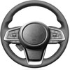 Black Genuine Leather Steering Wheel Cover for Subaru Outback 2018-2025/
