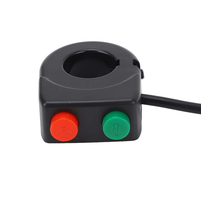 12V Horn Head Light Black On Off Button Handlebar Switch