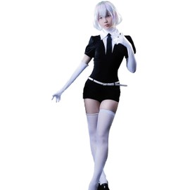 [Toyoku Co., Ltd.] Jewelry Character Anime Character Uniform Costume Set, Gloves, Belt, Tie, Shorts, Dress, Halloween, Christmas Event (S)