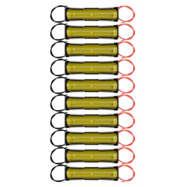 FancyWhoop 10pcs 18650 Battery Holder Single 18650 Battery Case for 18650 Battery with 5.91Inch Connect Lead