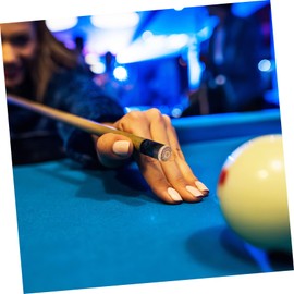 CORHAD Leather Pool Tips 40 Pcs Billiard Tips for Pool Stick Necessities Wear-Resistant for Practice Game