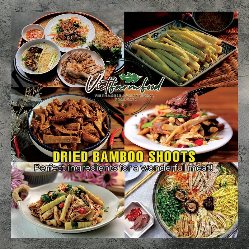 DRIED BAMBOO SHOOTS 5.29 Oz (150g) VIETFARMFOOD: Dried agricultural products