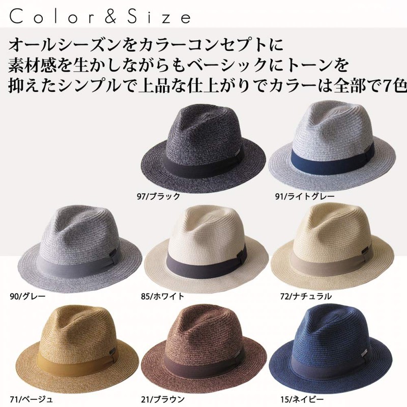 Edge City Washable Hat, Foldable, Home Wash Manish Hat, Straight,