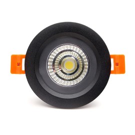 LS-PRO 4.25inch 15w LED Recessed Ceiling Light Slim Aluminium Panel, Anti Rust Fixture Downlight Shower Spotlight IP65 Waterproof for Wet Location Indoor & Outdoor Warm light/3000k-Black Body