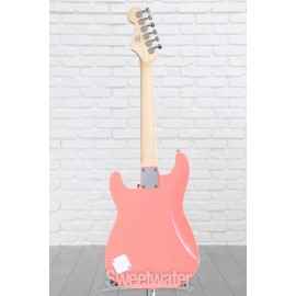 Squier Mini Stratocaster Electric Guitar - Tahitian Coral with Maple Fingerboard