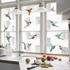 12 Mixed Beautiful Humming Bird Static Cling Window Stickers -