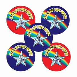 350 Star Of The Week Childrens Pupils School Praise Teachers Reward Stickers 25mm Primary Teaching Services