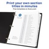 Avery A-Z Tab Dividers for 3-Ring Binders, Customizable Table of