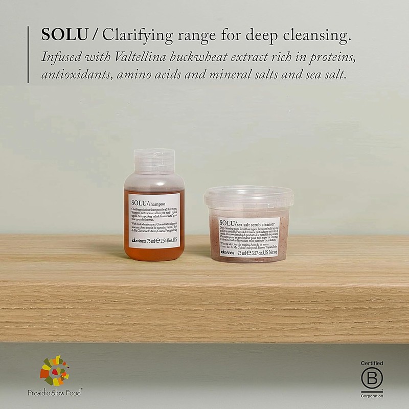 Davines Solu Sea Salt Scrub Cleanser, 2.54 fl. oz.