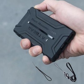 Fat Bear - Funda protectora para Sony Walkman NW-A100 A105 A106, resistente a prueba de golpes, carcasa protectora para Sony Walkman NW A100 A105 A105HN A106 A106HN A100TPS (negro)