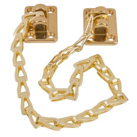 Lacquered Brass Adjustable Transom Window or Chest Chain Support | Decorative Chain for Window, Trunk, Chest, Desk | Reproduction Furniture Hardware | UA-273-CPL