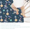 Cartoon Outer Space Galaxy Ship Astronaut Baby Crib Sheets 52''x28''