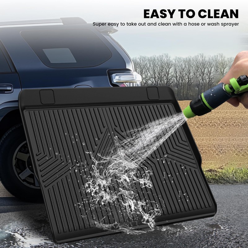 LASFIT Trunk&Seatback Mats for Toyota 4Runner 2013-2024 (5 Seats),All Weather