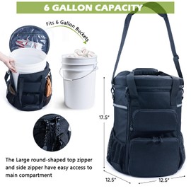 VIGEGARI Baseball Bucket Bag with Base Ball Clipboard for Coaches - Baseball Coaching Accessories Organizer with Magnetic Base ball Linedup Board - Softball Equipment Bag with Scoreboards