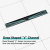 Neodrain 28 in Matte Black Linear Shower Drain- with 2-in-1