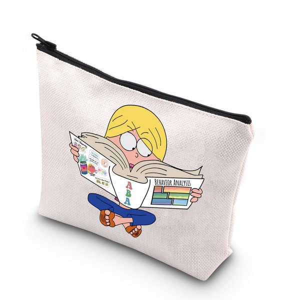 JNIAP Lizzie ABA Makeup Bag Lizzie BCBA Gift Behavior Analysis