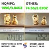 HQMPC Solid Brass Garden Hose Quick Connectors - 4 Sets
