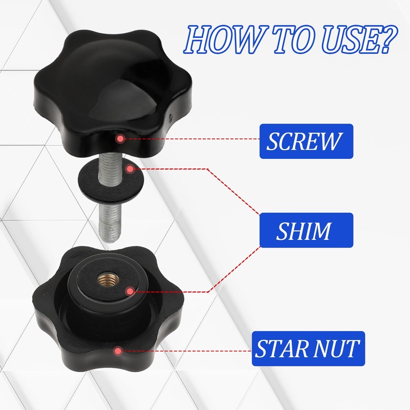 2 Pack Adjustment Knobs Rollators Walker Accessories Adjustable Height Arm