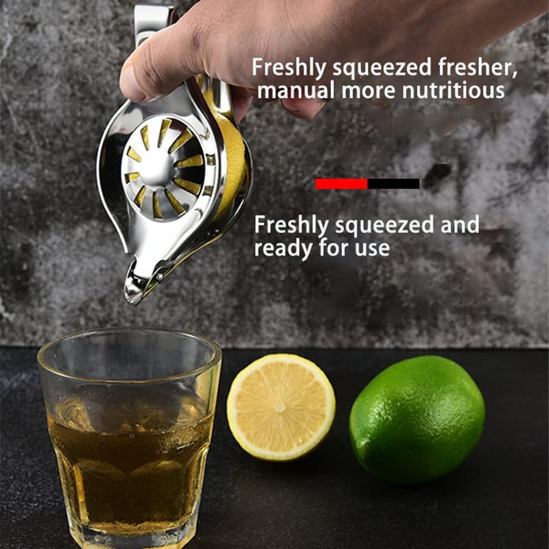 IKAAR Pack of 2 Lemon Squeezers, Stainless Steel Lime Juicer,