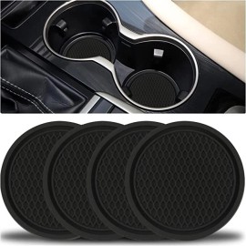 SINGARO Car Cup Coaster, 4PCS Universal Non-Slip Cup Holders Embedded in Ornamen