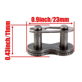 SOAJEE 415H Chain Master Connector Link Heavy Duty for 49cc 50cc 60cc 66cc 70cc 80cc 2-Stroke Engine Motorized Bicycle Gas Motor Mountain Bike Moped Scooter Pit Dirt Pocket Mini Bike YD100 Pack of 5