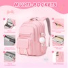 GeeWin Pink Backpack for Girls, School Bags for Girls, Bookbag