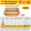 YQL Air Fryer Liners Square, 10 inch Large Air Fryer
