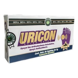 Suplemento De Ácido Úrico Dina 30 Capletas 2 Piezas