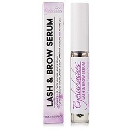 Lash and Brow Serum 10ml Nourishing Lash Growth Lash Lift Brow Lamination Aftercare Natural Oils (Castor Oil/Sweet Almond Oil/Vitamin E Oil) Vegan Client Retail 100% Natural Eyeluvlashes (1 Bottle)