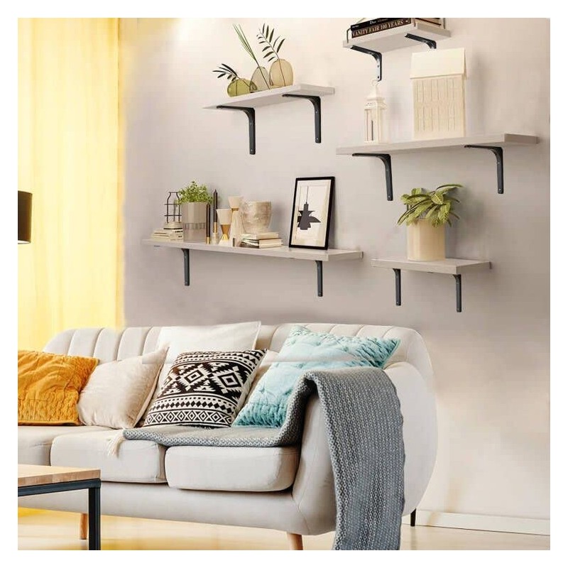 8 pcs Shelf Bracket , Triangle Support Wall Hanging,Space-Saving DIY