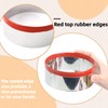 4.5 Inch Round Cookie Cutter with Red Top Rubber Protection,