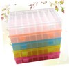 Zerodeko 5pcs Detachable Storage Box with Cover Compartment Organizer for