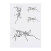 4 x 'Praying Mantis' Temporary Tattoos - Water Resistant, Skin-Safe,