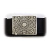 Polished Pewter Celtic Knot Belt Buckle Made in Scotland