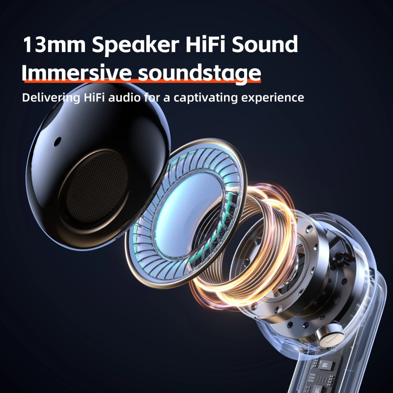 QERE E40 TWS Earbuds Wireless Bluetooth 5 3 140H Standby