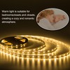 JUNWEN 20FT LED Strip Light Warm White 360 LED Beads,12V
