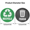 HERCHR 18Pcs Trash Bin Label, Recycle Sticker for Outdoor indoor