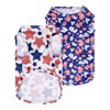 CuteBone 4th of July Dog Shirts 2-Pack Soft Pet Clothes
