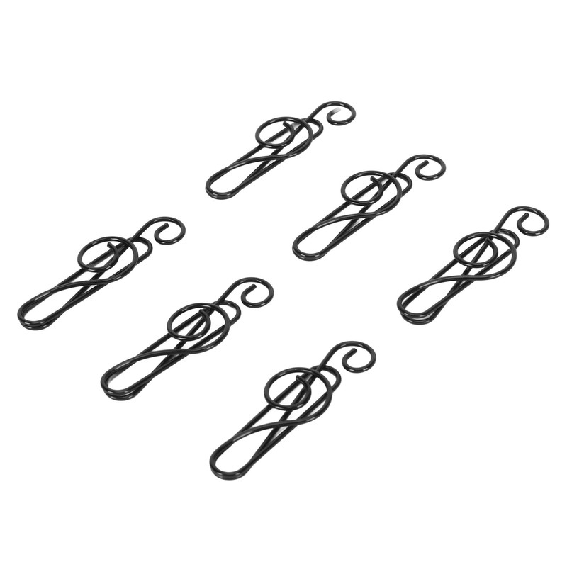 100 Pcs Note Paper Clip Black Creative Cute Music Wire
