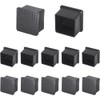 12Pcs 2"x2" (50mmx50mm) Square Rubber Chair Leg Tips Caps, Table