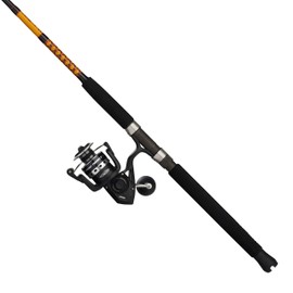 Ugly Stik Bigwater Fishing Rod & Penn Pursuit IV Spinning Reel Combo, Black/Red/Yellow