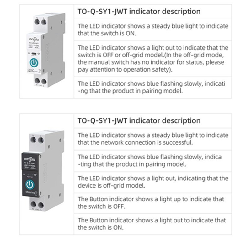 Small Intelligent Circuit Breaker Voice Control Timed Delay Remote WiFi