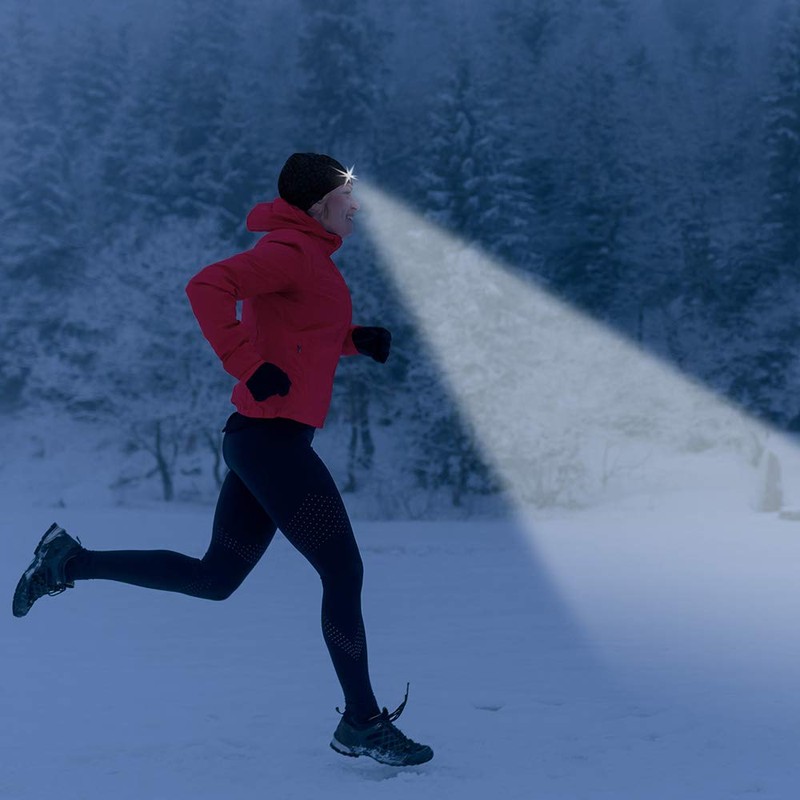 POWERCAP LED Hat Light 150 Lumens Rechargeable Fleece Beanie with