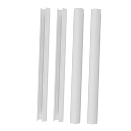 SHOWERORO 4pcs Radiator Pipe Cover Vent Pipe Sleeve for Water Heaters Home Decoration Easy Installation for Indoor Outdoor Use Aesthetic Upgrade