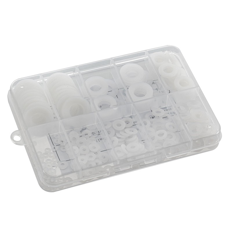 Eowpower 270 Pieces 8 Sizes Nylon Metric Sealing Washers Assortment
