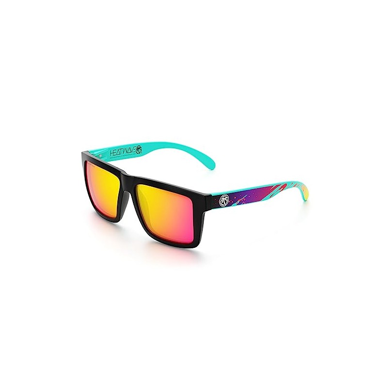 Heat Wave Visual XL Vise Polarized Aqua Splash Custom Sunglasses