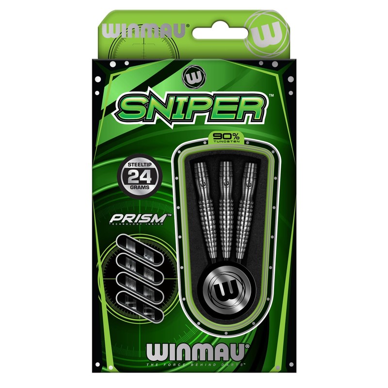 WINMAU Sniper 24g Professional Tungsten Dart Set with Flights and
