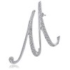 ETHOON - Broche con forma de letra, inicial de diamantes