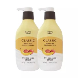 Happybath 해피바스 정말 촉촉한 바디로션 400g x2 Happy Bath Really Moisturizing Body Lotion 400g x2